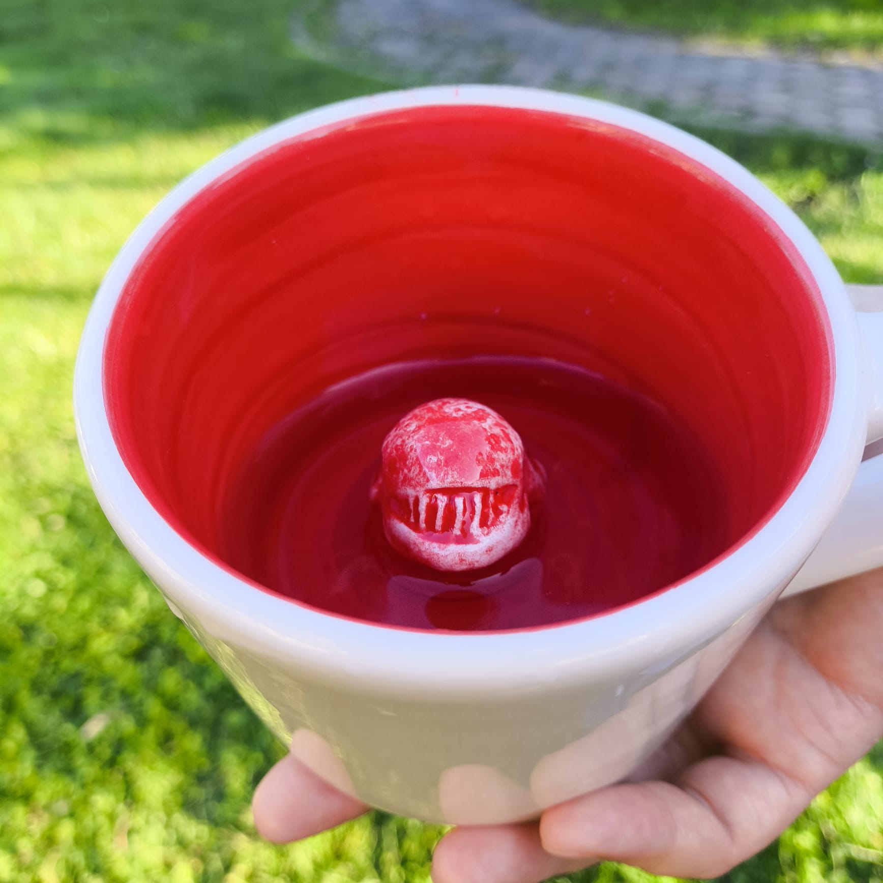 Alien Mug with Inner Alien Figure Unique SciFi Gift Alien Film Gift Handmade Ceramic