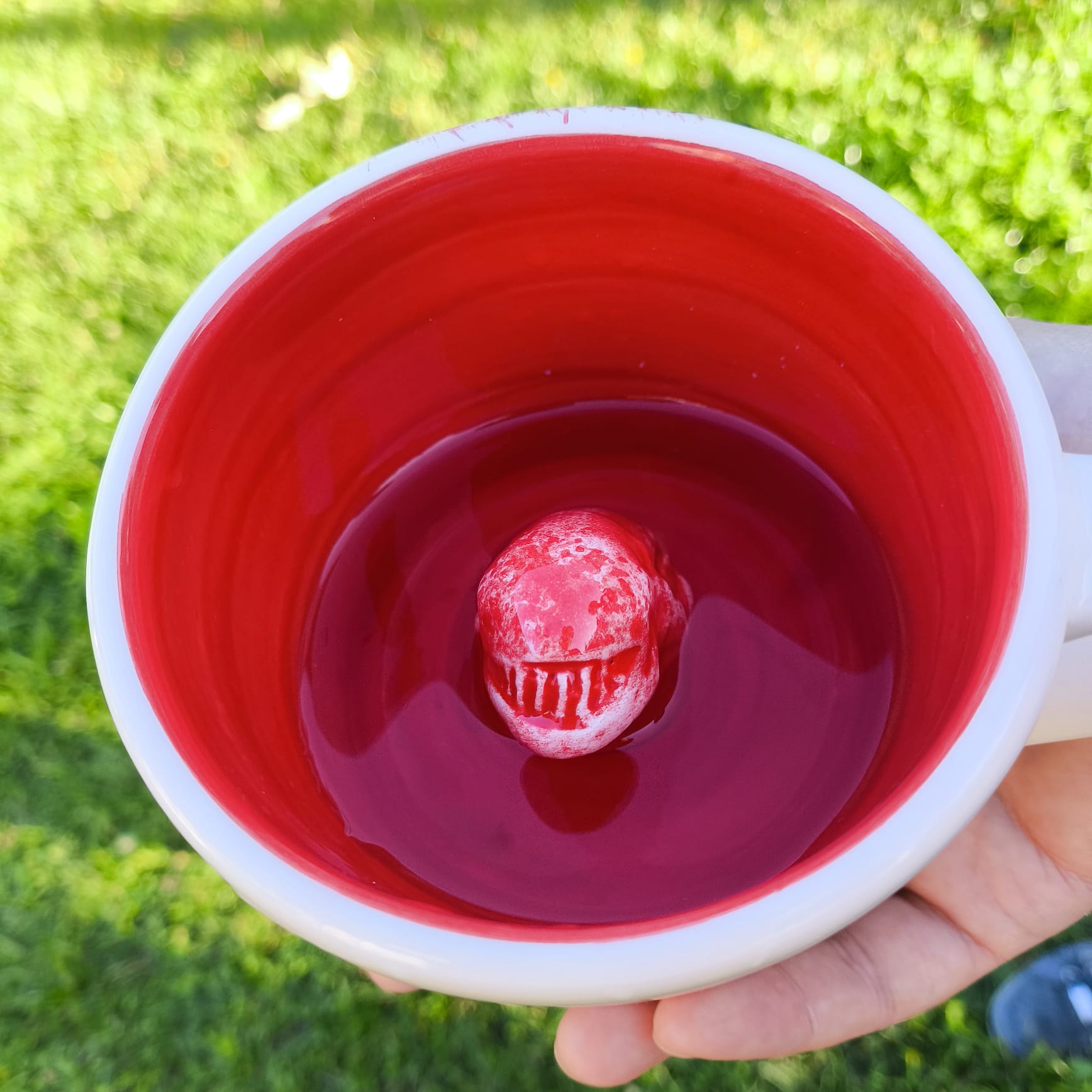 Alien Mug with Inner Alien Figure Unique SciFi Gift Alien Film Gift Handmade Ceramic