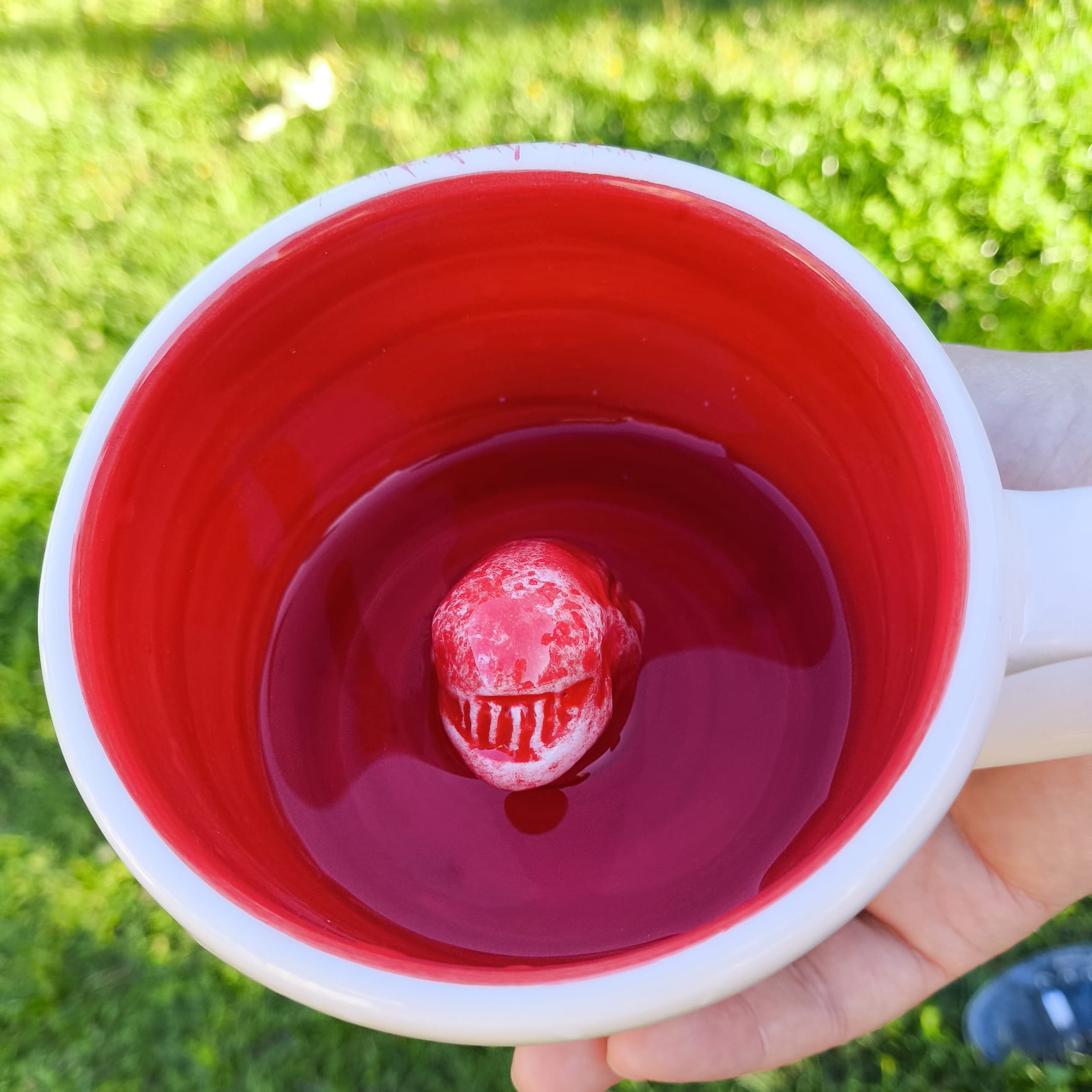 Alien Mug with Inner Alien Figure Unique SciFi Gift Alien Film Gift Handmade Ceramic