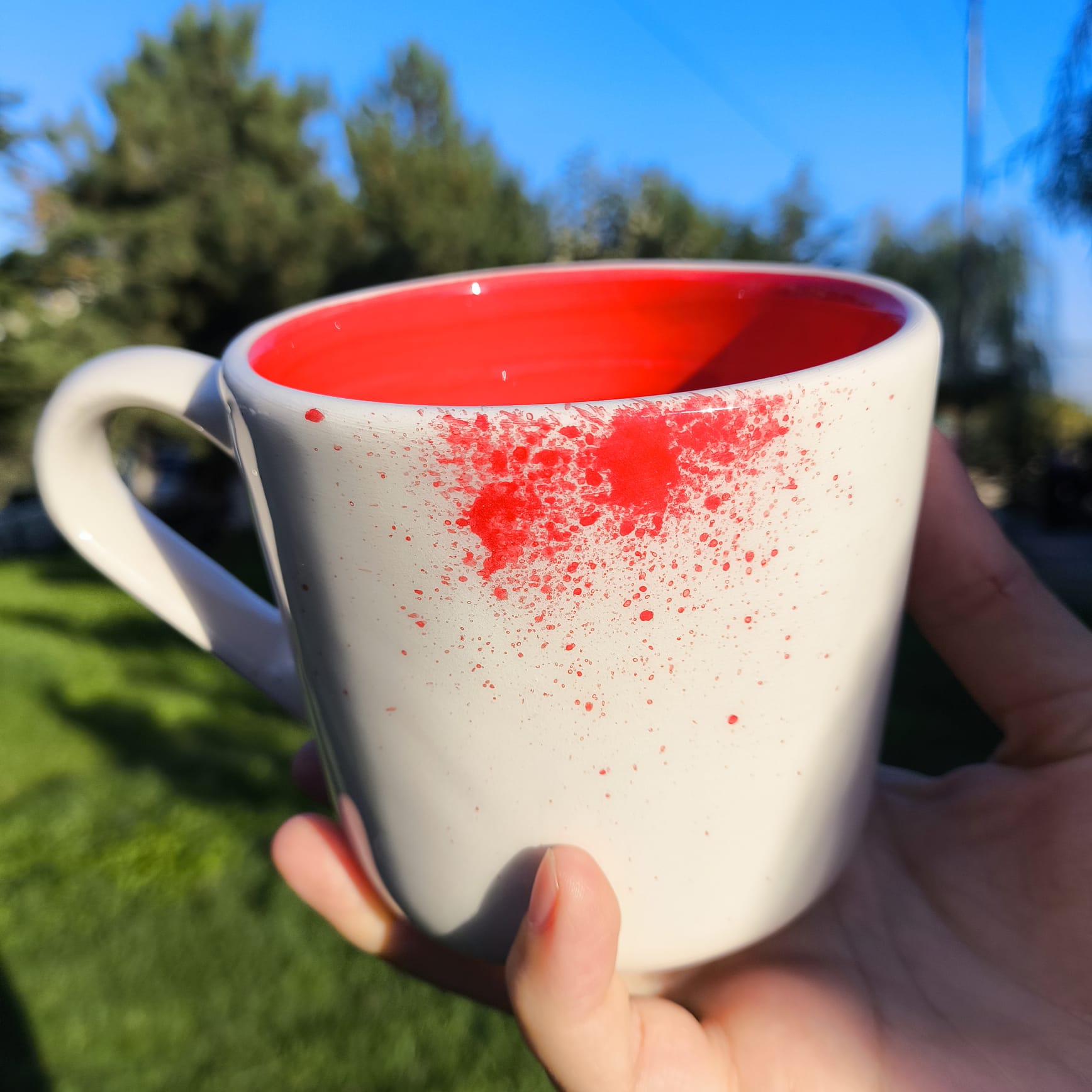 Alien Mug with Inner Alien Figure Unique SciFi Gift Alien Film Gift Handmade Ceramic