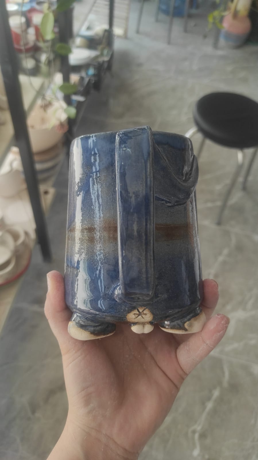 Cat Mugs with Balls and Paw