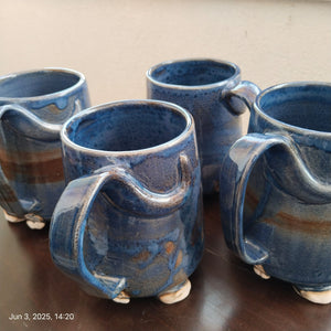 Cat Mugs with Balls and Paw