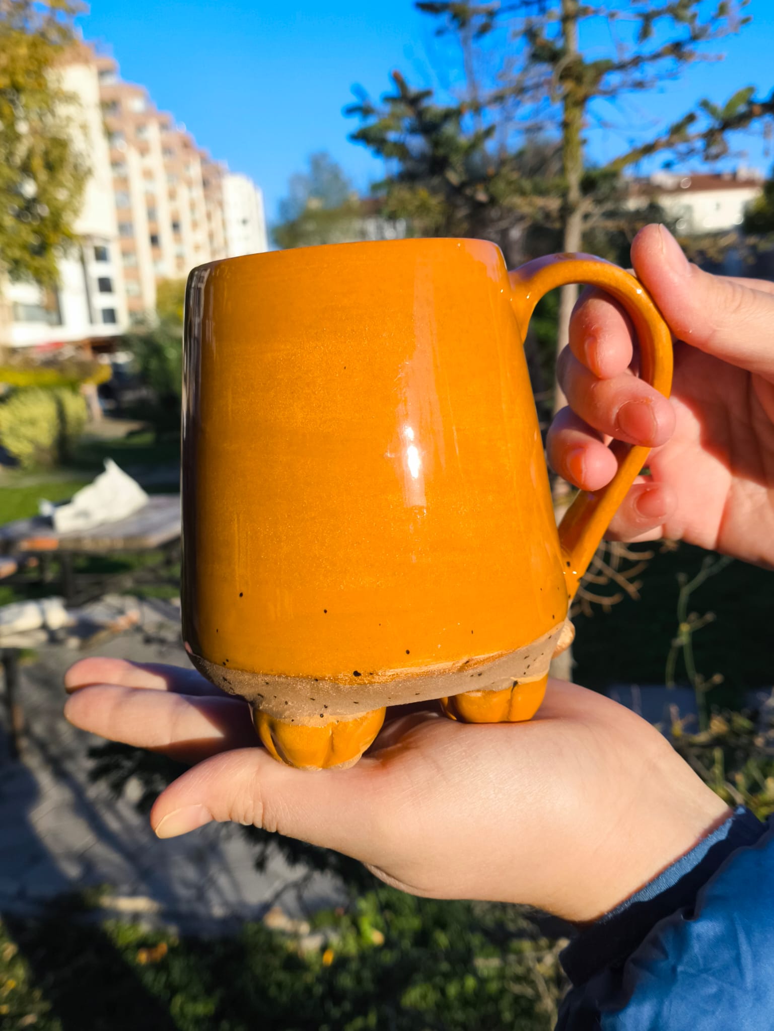 Cat Mugs with Balls and Paw