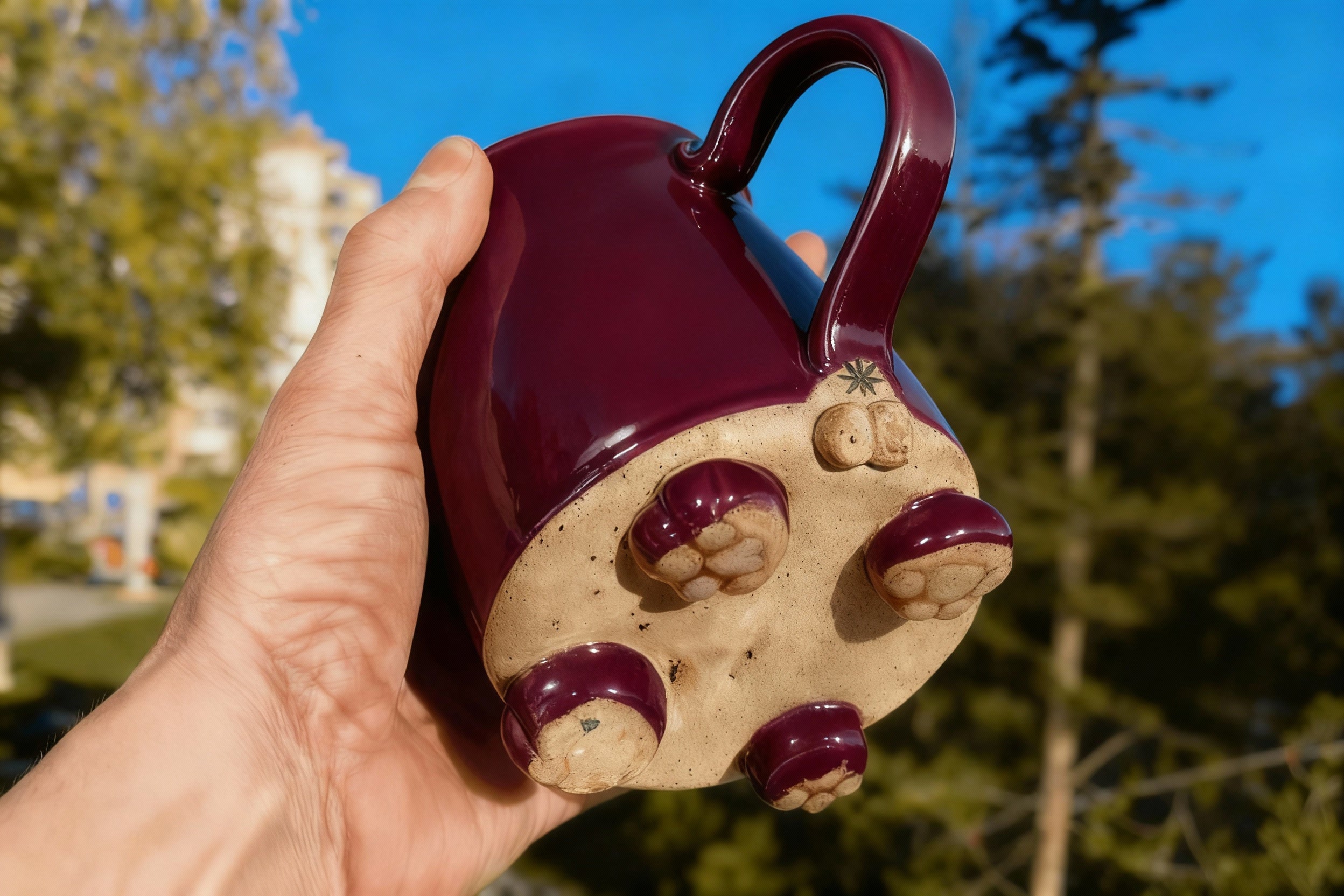 Cat Mugs with Balls and Paw